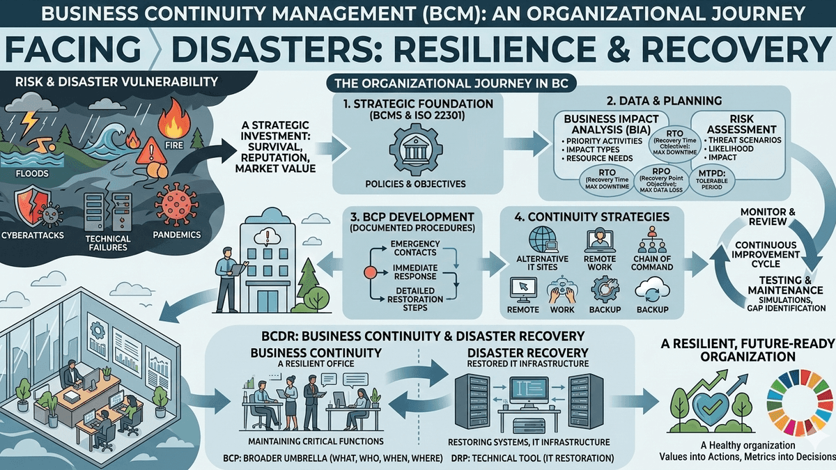 Business Continuity: The Organizational Journey in Facing Disasters